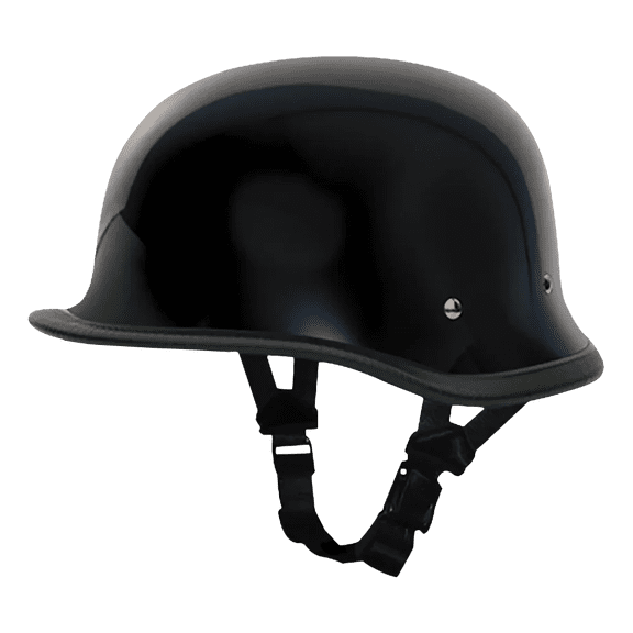 Daytona German Novelty Big German Dull Gloss Black Motorcycle Helmets