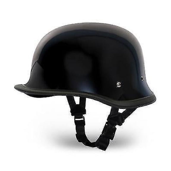 Daytona German Novelty Big German Dull Gloss Black Motorcycle Helmets