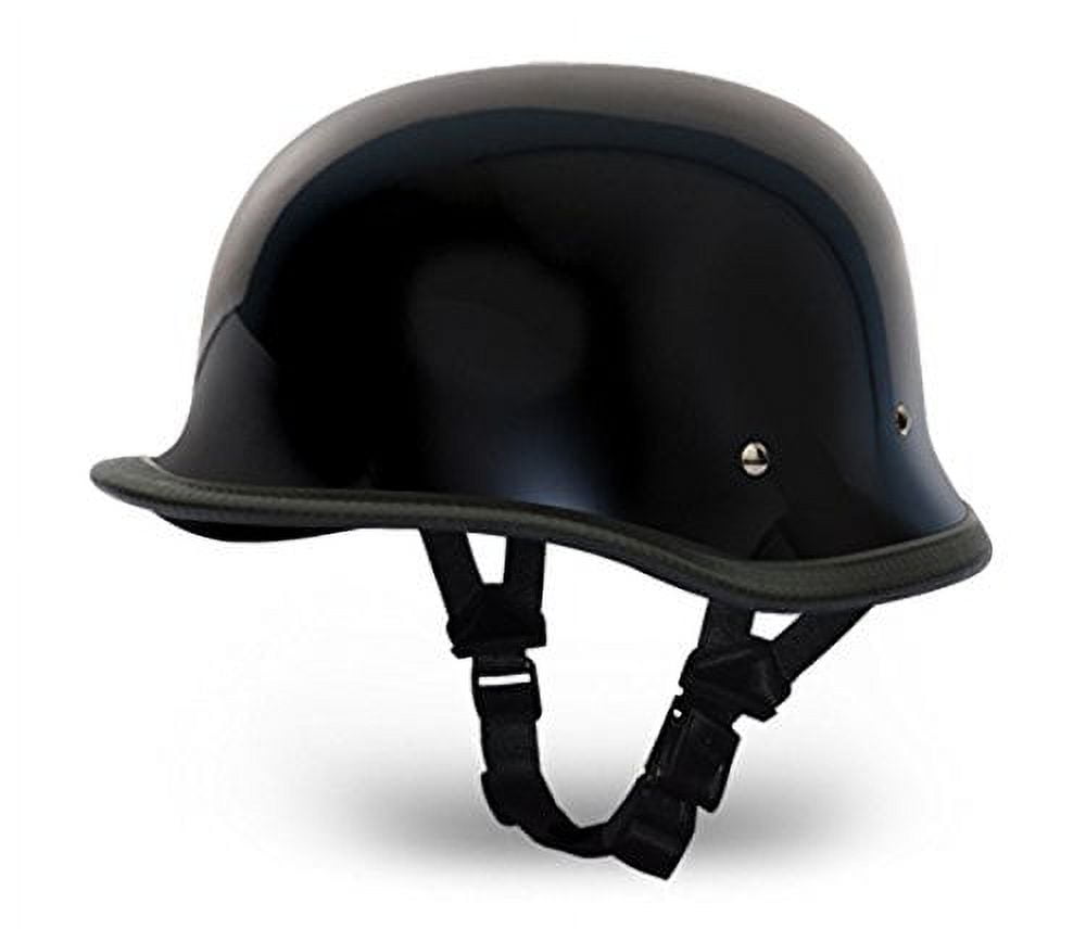 Daytona German Novelty Big German Dull Gloss Black Motorcycle Helmets