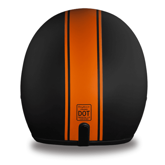 Daytona Helmets Cruiser D.O.T. Approved Open Face Three Quarter Shell Motorcycle Helmet With Visor
