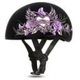 thumbnail image 1 of Daytona Helmets D6-WH Skull Cap 'Wild at Heart' Half Face Helmet Black, 1 of 7