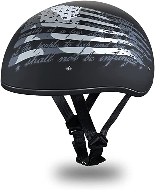 Daytona Helmets Half Skull Cap Motorcycle Helmet ��� DOT Approved [Graphics]