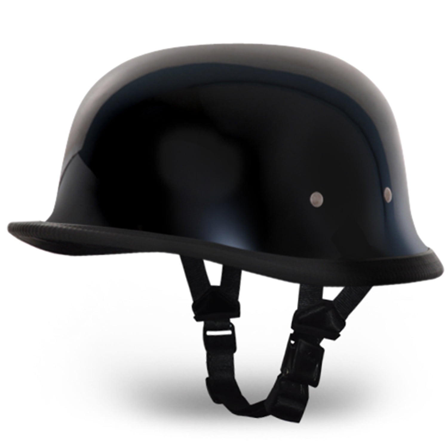 Daytona Helmets Novelty German Motorcycle Helmet, XL, Glossy Black