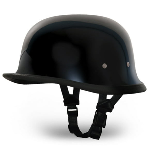 Daytona Helmets Novelty German Motorcycle Helmet, XL, Glossy Black