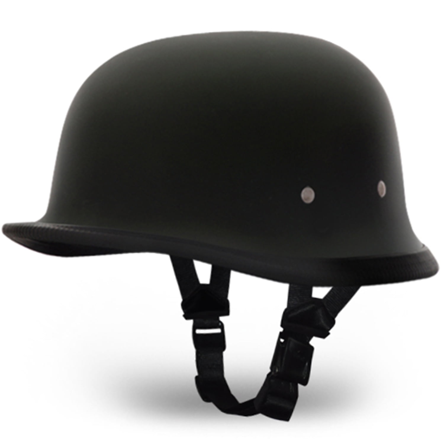 Daytona Helmets Novelty German Motorcycle Helmet, Medium, Dull Black