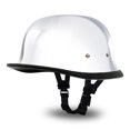 thumbnail image 1 of Daytona Helmets Premium Classic German Novelty Motorcycle Helmet, Chrome Mirror, 1 of 7