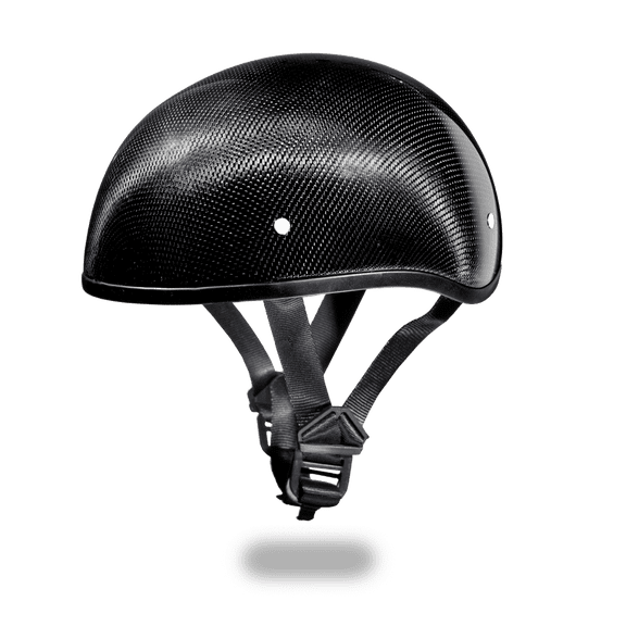 Daytona Helmets Slim Line Skull Cap D.O.T. Approved Half Shell Motorcycle Helmet With Visor