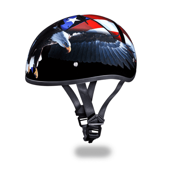 Daytona Helmets Slim Line Skull Cap D.O.T. Approved Half Shell Motorcycle Helmet