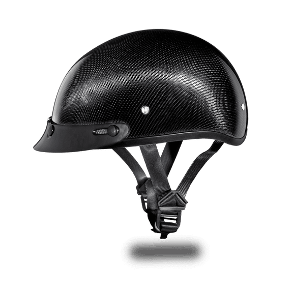 Daytona Helmets Slim Line Skull Cap D.O.T. Approved Half Shell Motorcycle Helmet