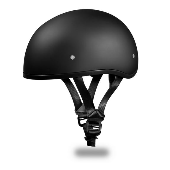 Daytona Helmets Slim Line Skull Cap D.O.T. Approved Half Shell Motorcycle Helmet