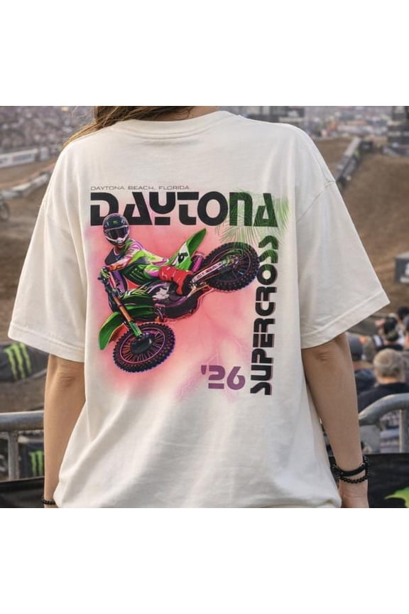 Daytona Supercross 26 x Sexton T-Shirt | Motocross Graphic Tee | Supercross Sexton Fan Shirt