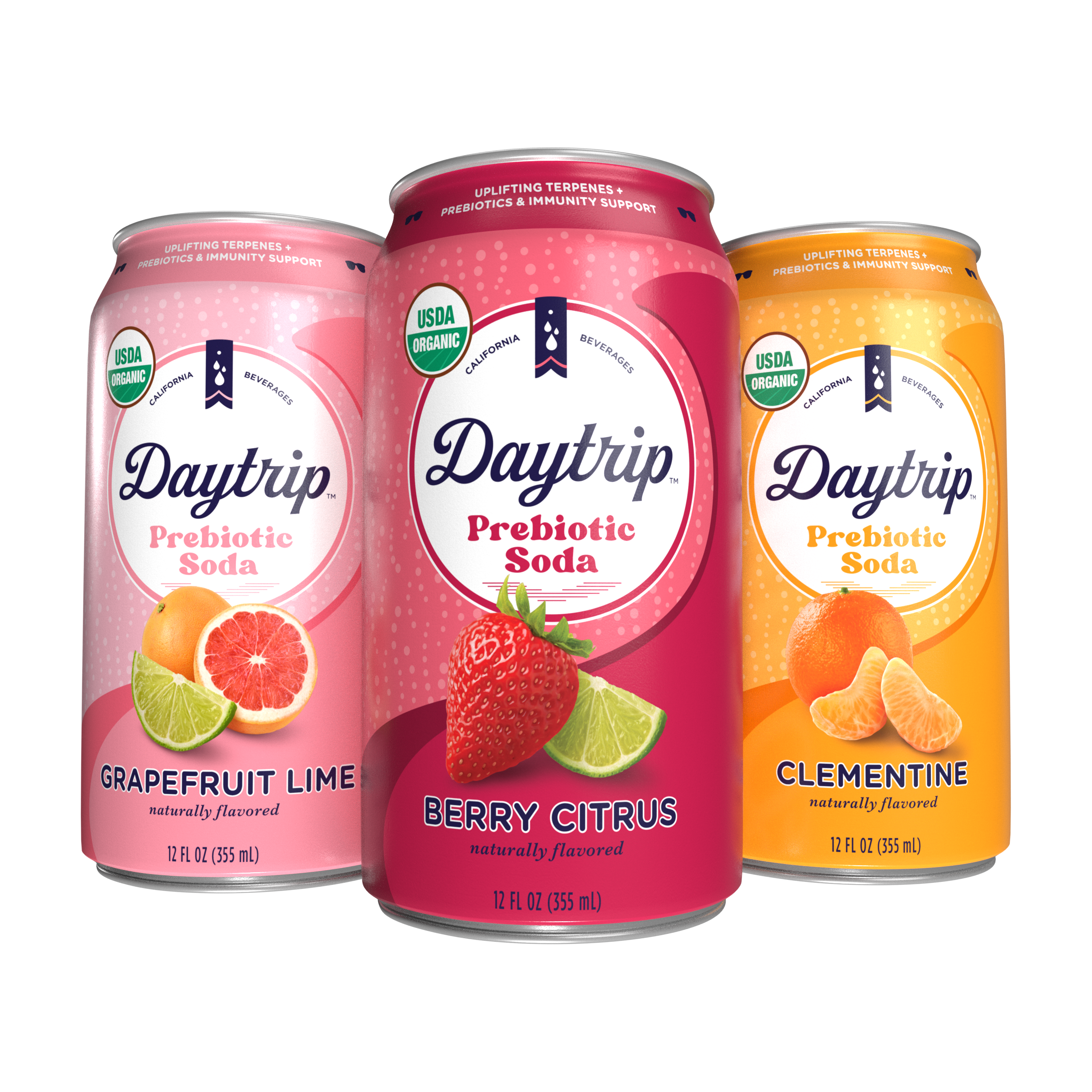 Daytrip Prebiotic Soda Drink Certified USDA Organic Mood Boosting Daytrip Prebiotic Soda Drink Certified USDA Organic Mood Boosting