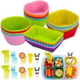thumbnail image 1 of Dayup Silicone Adjustable Lunch Box Dividers Bento Box 50 Piece, 1 of 7