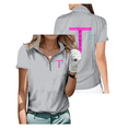 thumbnail image 1 of Daz Games Golf Shirt Women Short Sleeve Half Zip Sports Tops, 1 of 2