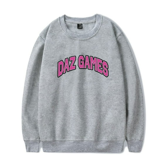 Daz Games Logo Crewneck Sweatshirt Unisex Long Sleeve Pullover Clothes