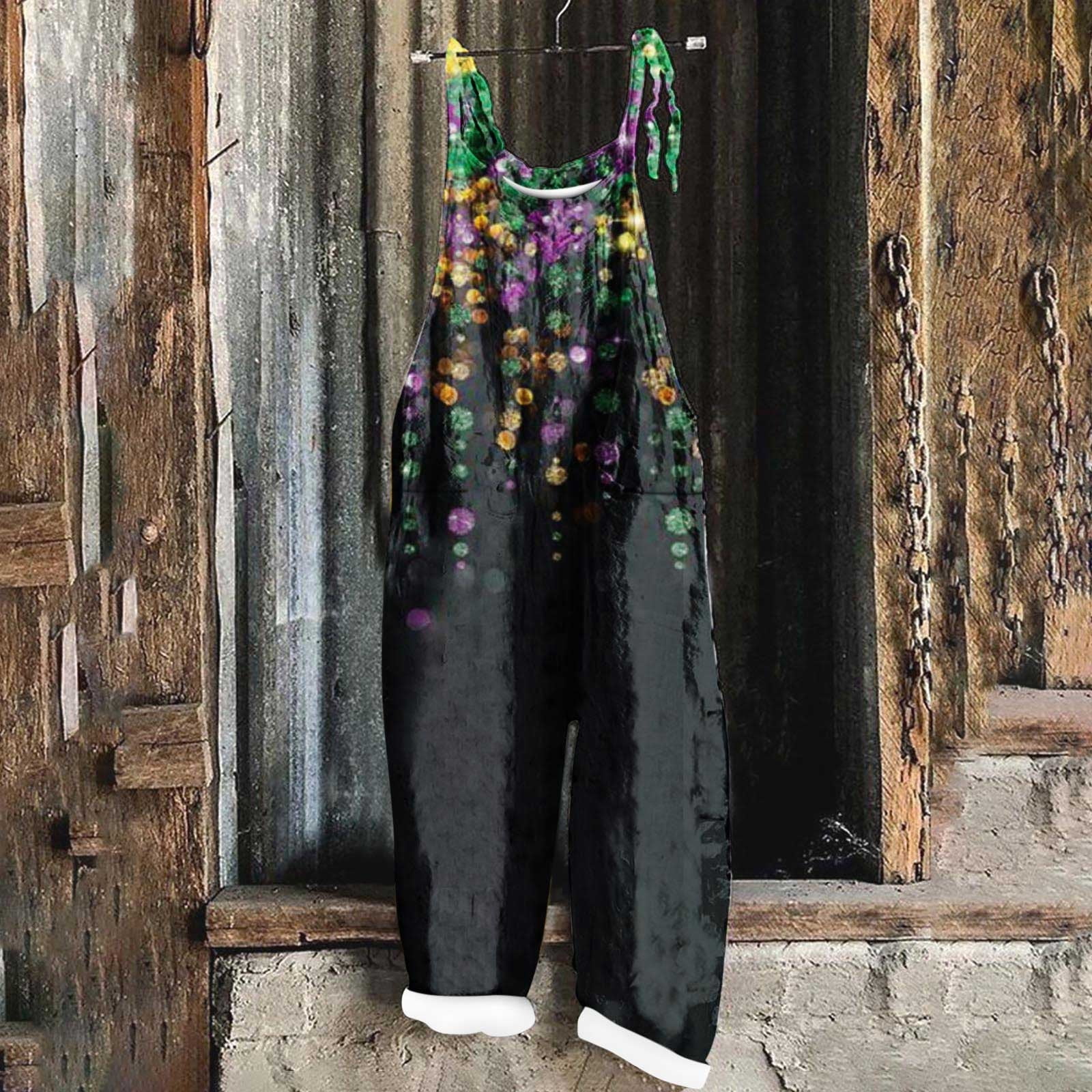 mardi gras sequin jumpsuit
