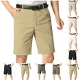 thumbnail image 1 of Dazajoo Mens Beach Shorts Casual Summer Straight Leg Solid Color Button Short Pants for Men 2025 Loose Fit Lightweight Outdoor Shorts with Pockets,Black,XXL, 1 of 4