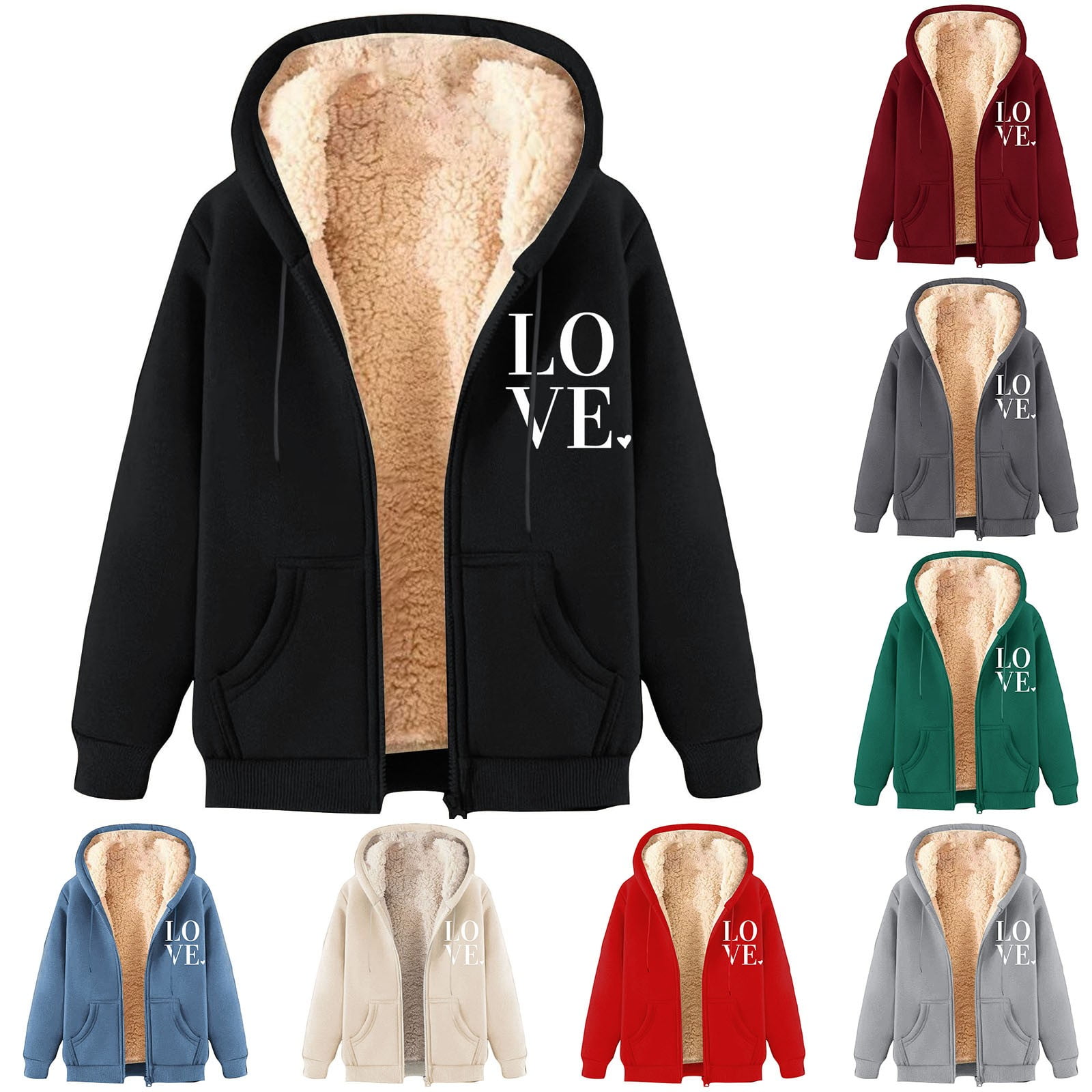 Dazajoo Oversized Quarter Zip Sweatshirts for Women Solid Color Long ...