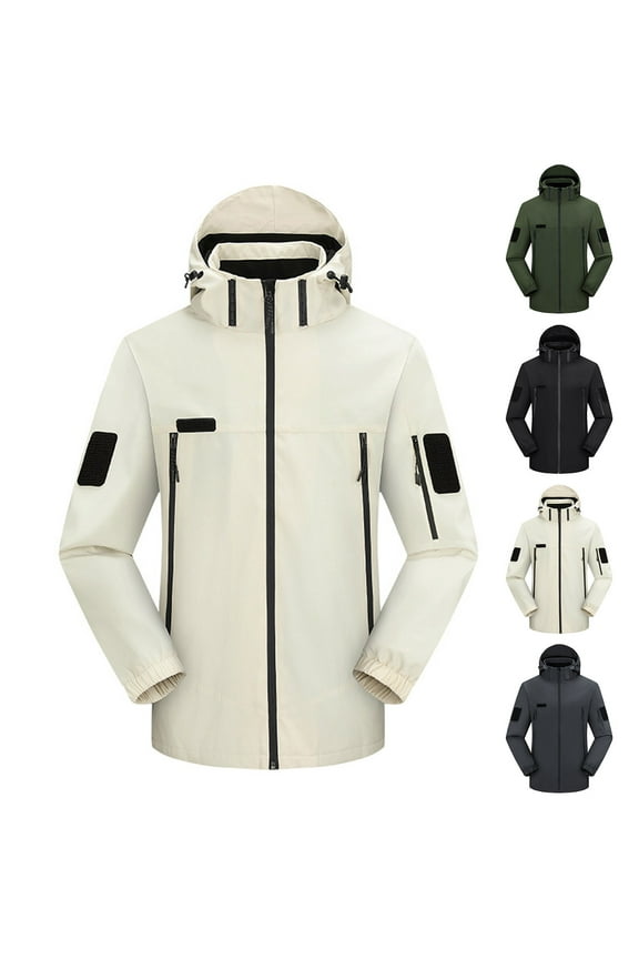 Plus Size Jackets for Women,Women's New Hardshell Overalls Jacket Outdoor Sports Thin Breathable Top with Pockets 2024,Gray,XL