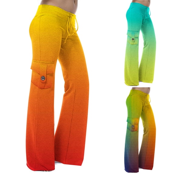 Dazajoo Tie Dye Sweatpants for Women Baggy Lightweight High Waisted Drawstring Jogger Pants with Pockets 2024 Fall Winter Loose Casual Athletic Trousers,Multicolor,XXL