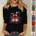 Dazajoo Vacation Sale Valentine's Day Shirt for Womens Cute Gnomes T
