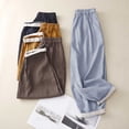 thumbnail image 1 of Dazajoo Women's Linen Cropped Wide Leg Pants Elastic Waist Casual Palazzo Trousers with Pockets 2024 Summer Solid Color Cotton Pants for Women ,Khaki,XL, 1 of 4