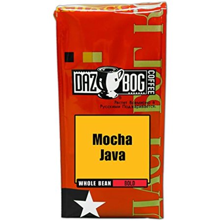 Dazbog Coffee | Mocha Java Blend | Whole Bean Coffee | 11 Oz. | Chocolate Overtones | Smooth & Rich In Flavor | Full Bodied Blend | Vacuum Sealed Freshness