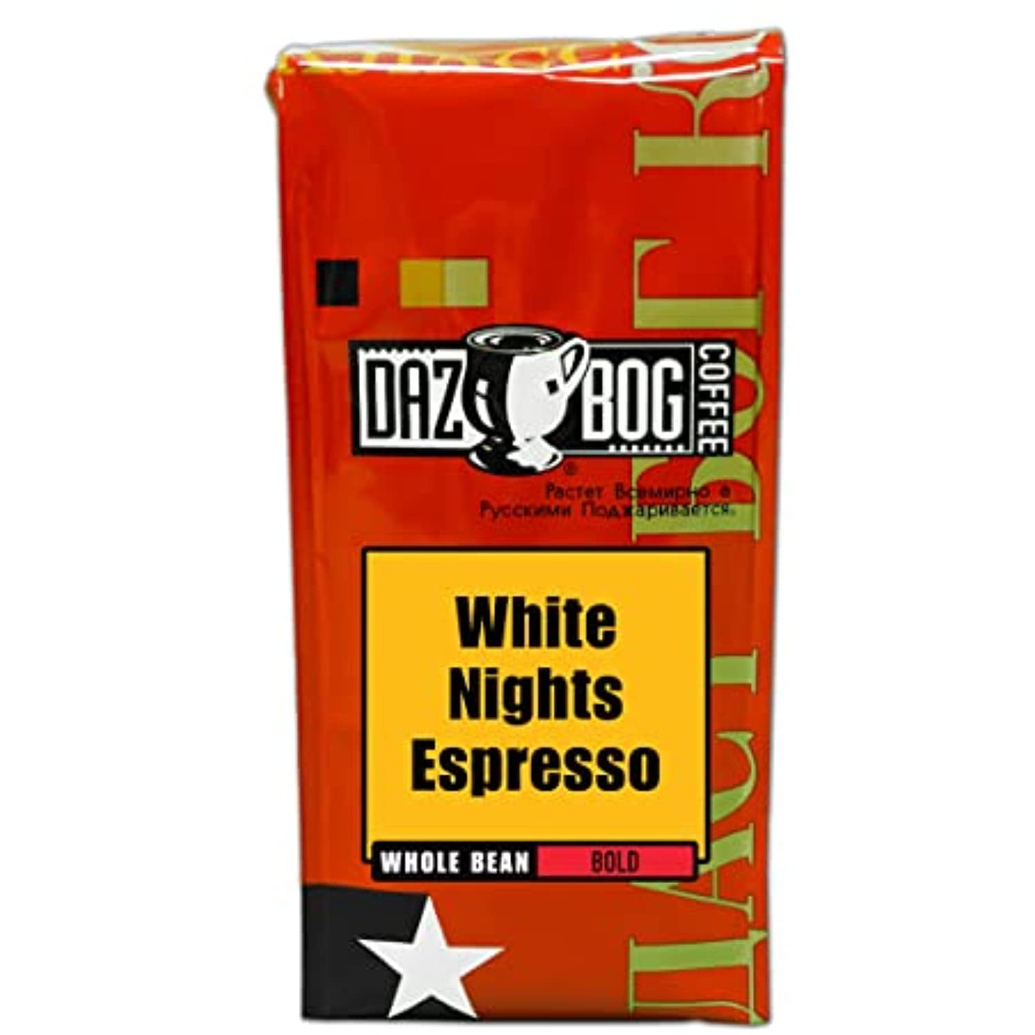 Dazbog Coffee White Nights Espresso Blend Whole Bean Coffee 11 Oz