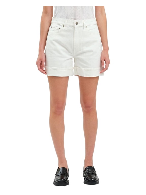womens Easy Rider Swan Vintage Mid Rise Cuffed Short, 27