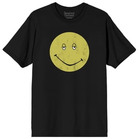 Dazed & Confused Have a Nice Daze Smiley Vintage on Black Adult Crew Neck Short Sleeve T-shirt - XL
