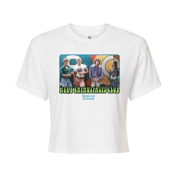 Dazed and Confused - Herb Enthusiasts Club - Juniors Cropped Cotton Blend T-Shirt