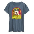 thumbnail image 1 of Dazed and Confused - Retro Rainbow & Psychedelic Colors - Women's Short Sleeve Graphic T-Shirt, 1 of 4