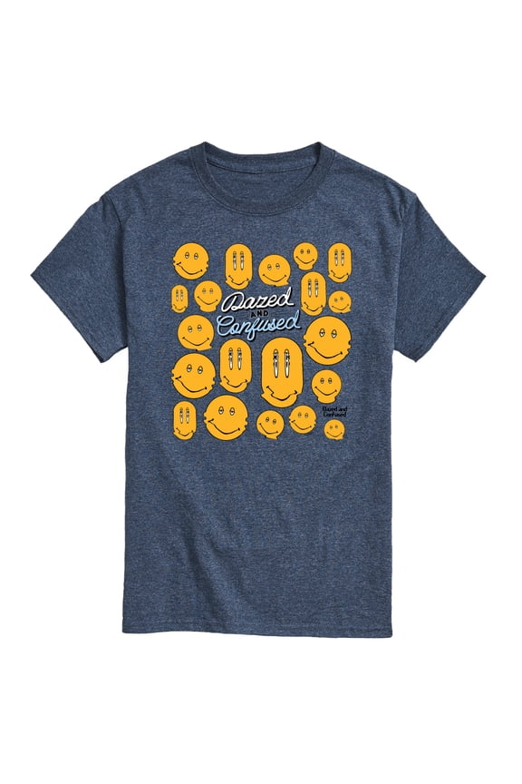 - Smiley Face Dazed and Confused - Men's Short Sleeve Graphic T-Shirt