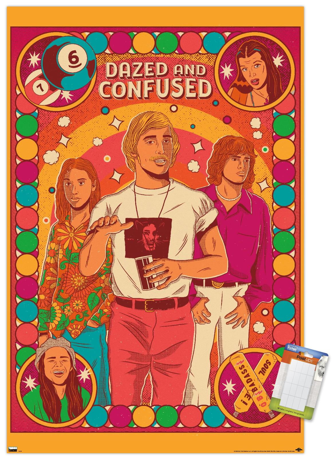 Dazed and Confused - Colorful Group Wall Poster, 14.725
