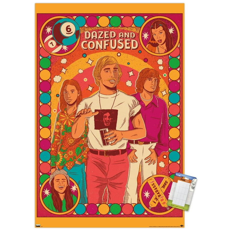 Dazed and Confused - Colorful Group Wall Poster, 14.725