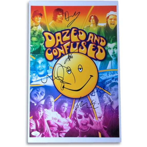 Dazed and Confused Multi Signed Auto 11X14 Photo Goldberg Jovovich JSA EE19986