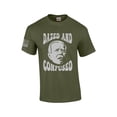 thumbnail image 1 of Dazed and Confused Patriotic Funny Men's Short Sleeve T-shirt Graphic Tee With Flag Sleeve-Military Green-medium, 1 of 4