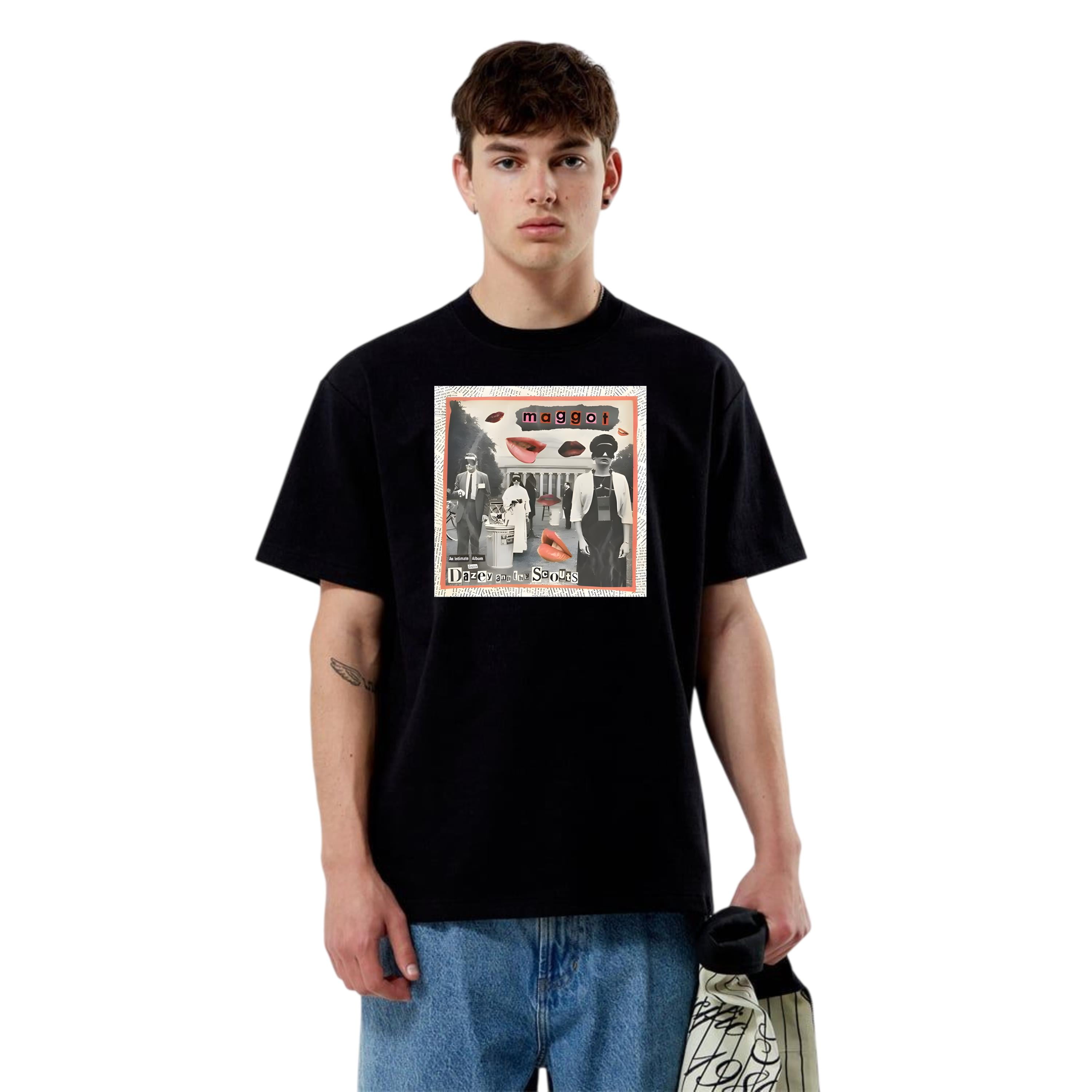Dazey and the Scouts Unisex TShirt Maggot American V1130210, for men & women, up to size 5XL