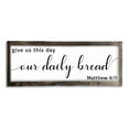 thumbnail image 1 of Dazingart Farmhouse Dining Room Wall Decor, Give Us This Day Our Daily Bread, Rustic Wooden Prayer Sign Ktchen Wall Sign Decor, God Scripture Wall Hanging Art, Bible Verse Quotes Plaque (Matthew), 1 of 5