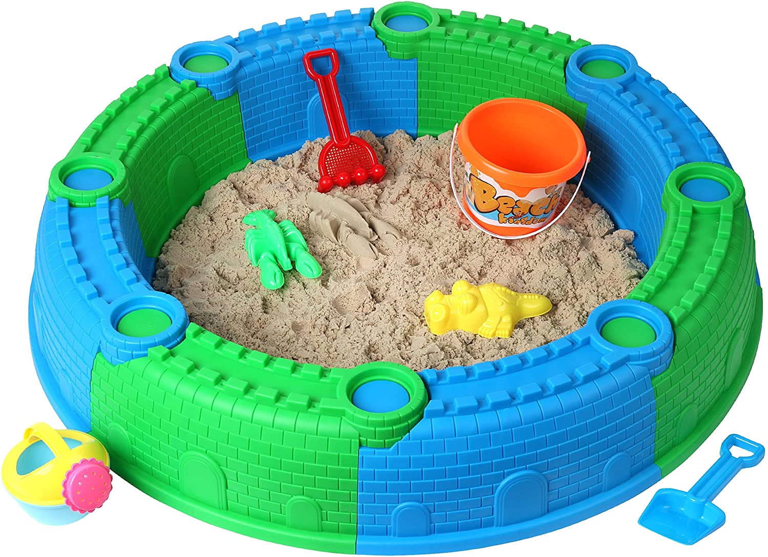 Dazmers Beach Castle Sand Toys Set for Kids, Sandbox Toys for Toddlers