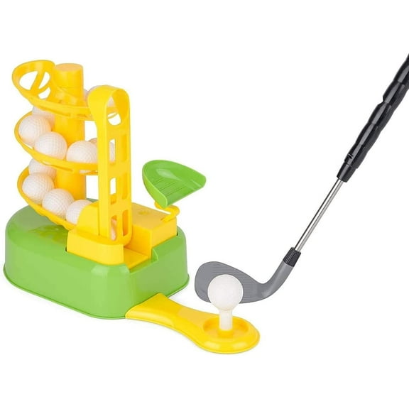 Dazmers Kids Golf Toys Set Training Golf Balls Clubs Equipment Indoor