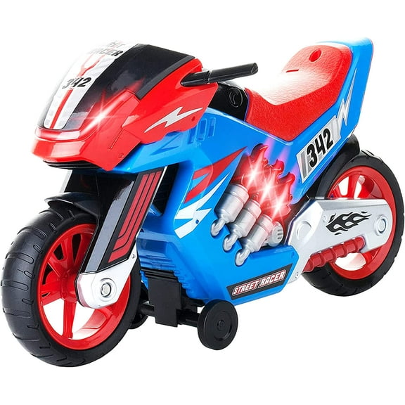 Dazmers Toys Electric Motorcycle Toy With Lights And Sounds - Wheelie Lifters