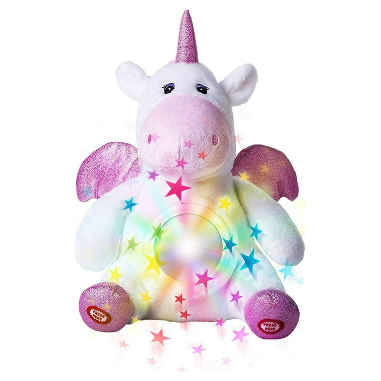 36-42cm Led Light Unicorn Plush Toys Girl Cute Pillow Stuffed Animals Plush  Luminous Unicorn Light-up Dolls for Baby Kids Gift