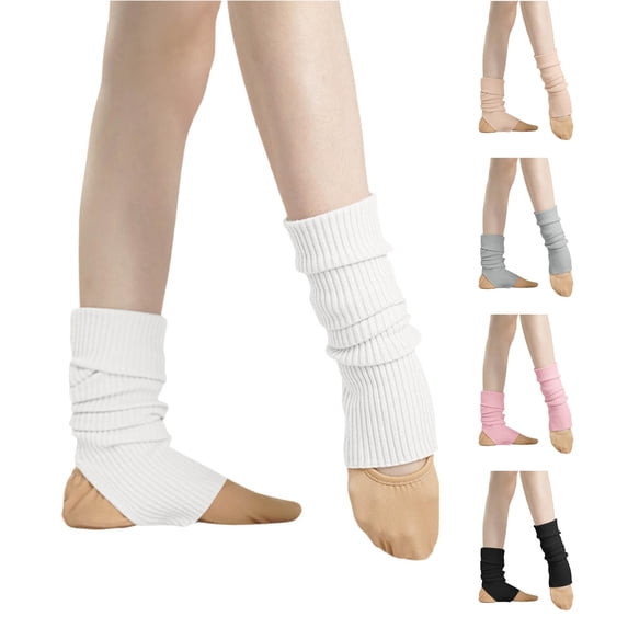 Daznico Adult Ballet Dance Leg Warmers Knit Yoga Socks Over Knee Long Leggings for Winter Latin Practice