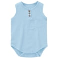thumbnail image 1 of Daznico Baby Boys Bodysuits Summer Sleeveless Romper Jumpsuit for Soft Breathable Casual Outfit,3-6 Months, 1 of 3