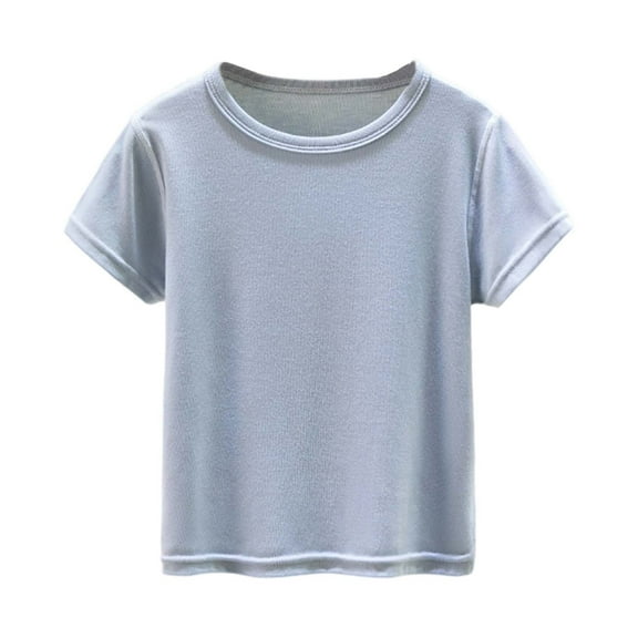 Daznico Baby Boys Summer Tops Short Sleeve Shirt Lightweight Breathable Casual Outfit for Toddler Daily Wear,5-6 Years