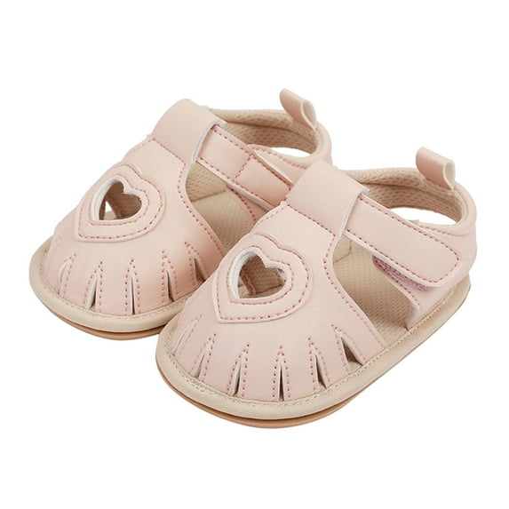 Daznico Baby First Walking Sandals for Toddlers Breathable Summer Flat Shoes Girls Boys Learning Footwear,6-12 Months