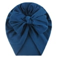 thumbnail image 1 of Daznico Baby Girls Knit Beanie with Bow, Solid Color Headband Hat for Toddler Photo, 1 of 2