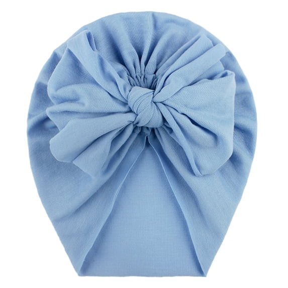 Daznico Baby Girls Knit Beanie with Bow, Solid Color Headband Hat for Toddler Photo
