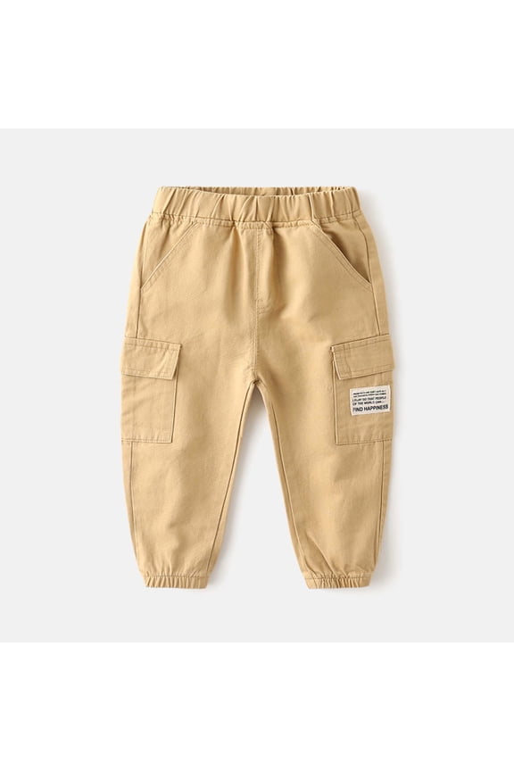 Boys Pants Casual Cargo Pants Summer Spring Outdoor Playground School Comfortable Durable Lightweight Long Pants,12-18 Months